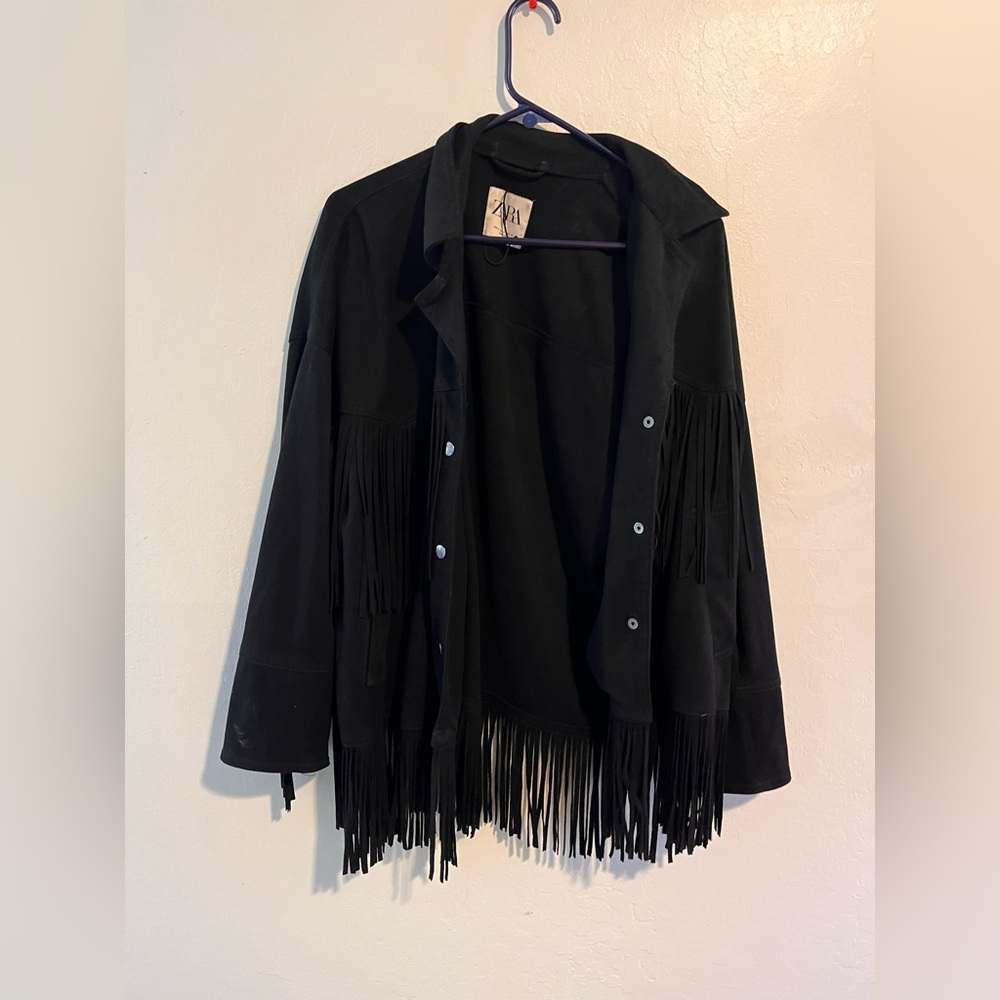 Zara fringe jacket. Great used condition